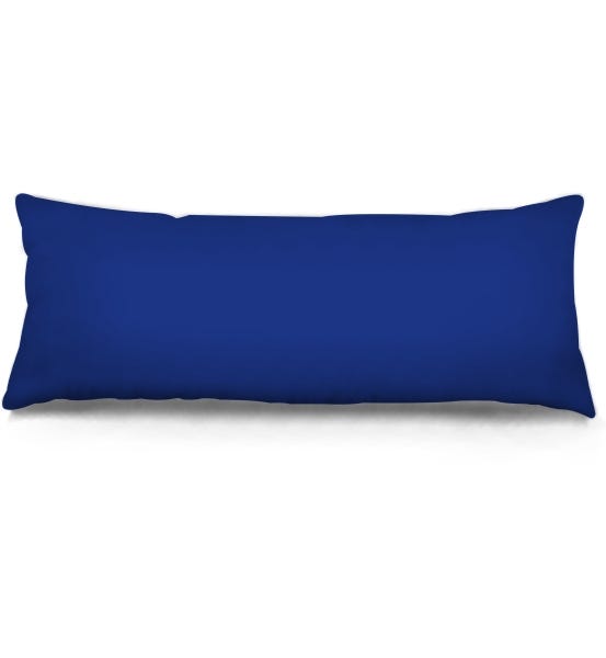 Fronha com zíper para travesseiro 45 x 145 - Azul royal Juma