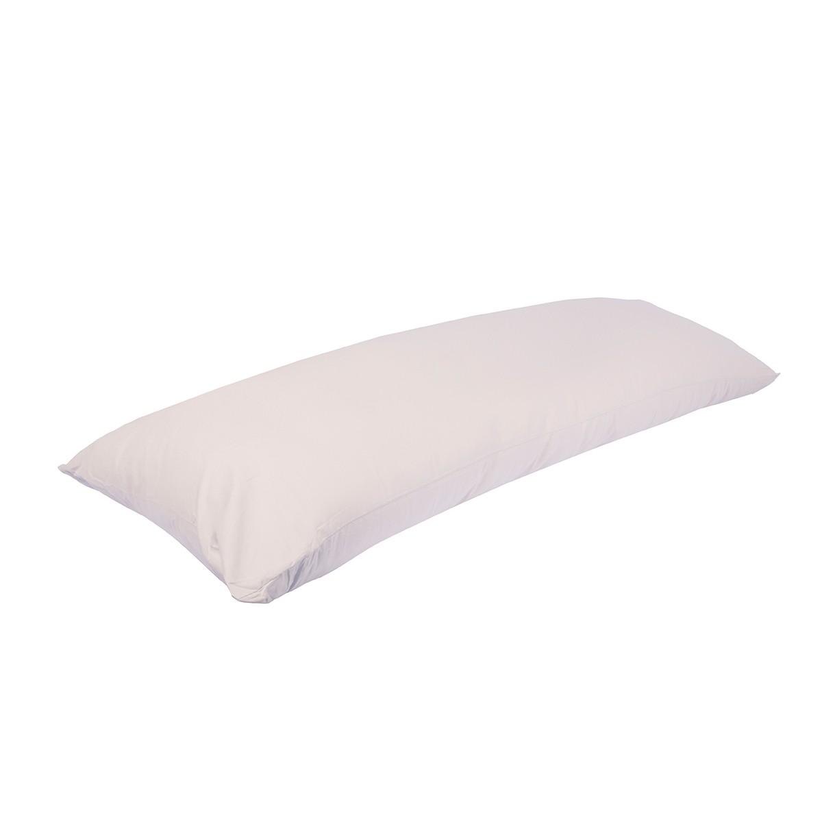 Fronha com zíper para travesseiro 45 x 145 - Branco Juma