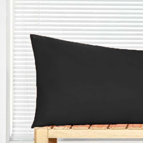 Fronha com zíper para travesseiro 45 x 145 - Preto Juma