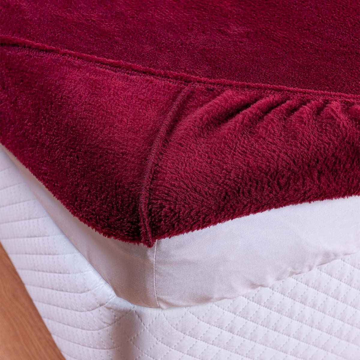 Lençol Avulso Casal Fleece Plaza Nevada Juma - Marinho