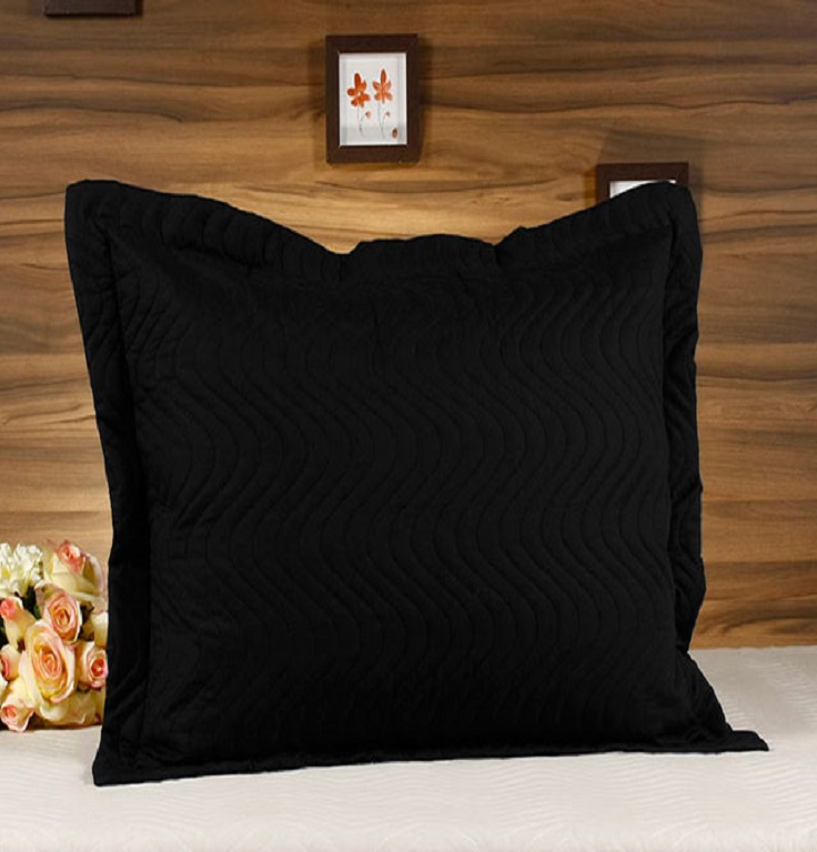 Porta travesseiro 150 Fios Matelado - Preto
