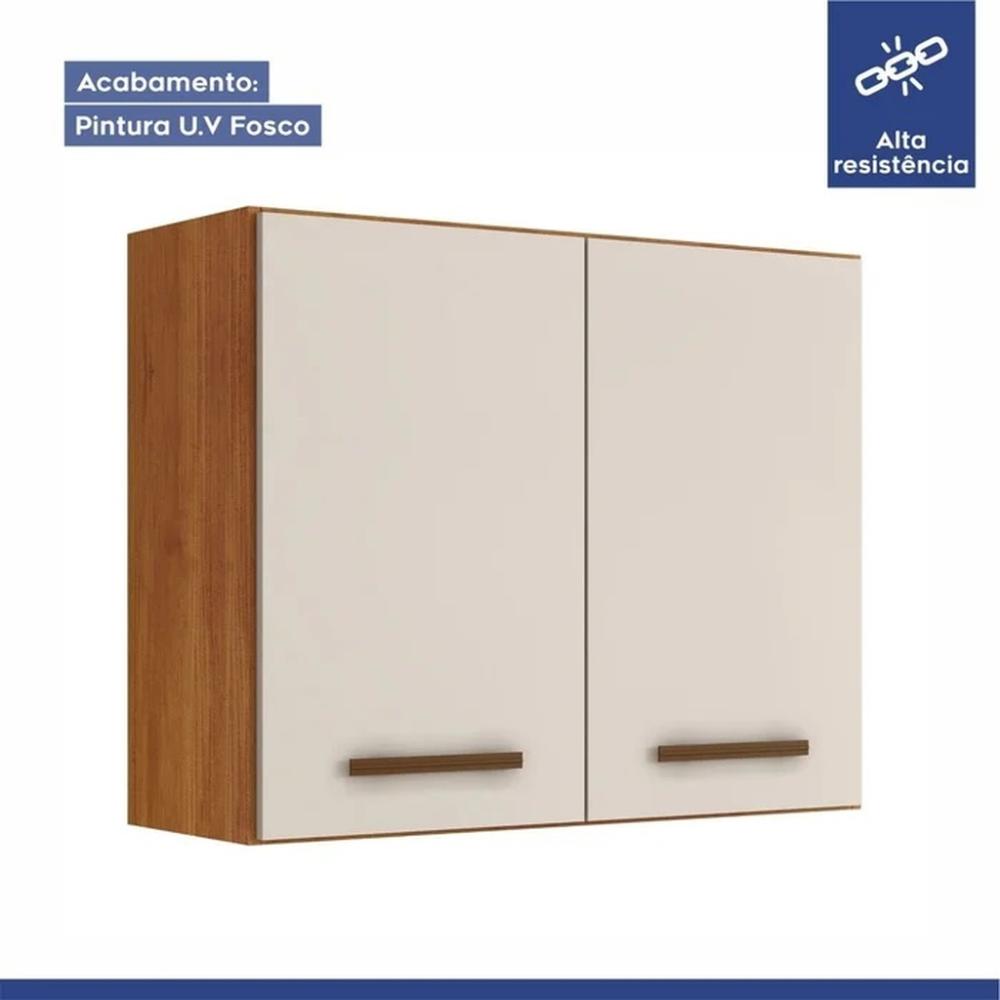 Armário Aéreo Valência Kaiki Móveis Nature Off White