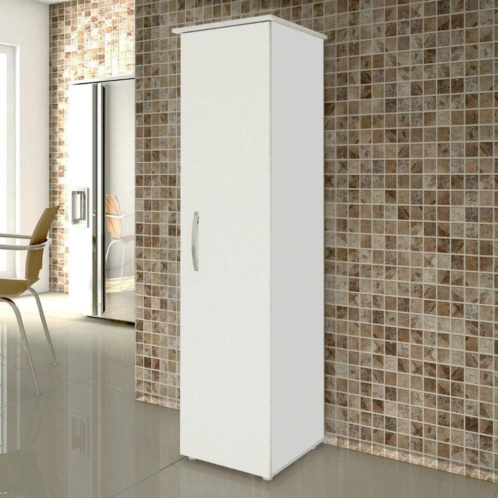 Armário Multiuso Jasmim 1 Porta Kaiki Móveis Branco
