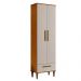 Armário Multiuso Natal 2 Portas 1 Gaveta Nature Off White Kaiki Móveis