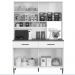 Armário de Cozinha Fortaleza 8 Portas Kaiki Móveis Nature Off White