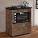 Balcão para Cooktop 4 Bocas Salvia Kaiki Móveis Ypê