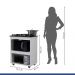 Balcão para Cooktop 4 Bocas Turim Kaiki Móveis Branco