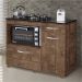 Balcão para Cooktop 4 Bocas Violeta Kaiki Móveis Ypê