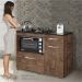 Balcão para Cooktop 4 Bocas Violeta Kaiki Móveis Ypê