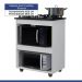 Balcão para Cooktop 5 Bocas 2 Nichos Turim Kaiki Móveis Branco