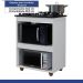 Balcão para Cooktop 5 Bocas 2 Nichos Turim Kaiki Móveis Branco