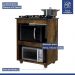 Balcão para Cooktop 5 Bocas 2 Nichos Turim Kaiki Móveis Ipê