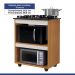 Balcão para Cooktop 5 Bocas 2 Nichos Turim Nature/Off White