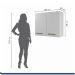 Conjunto Armário Aéreo 2 Portas e Balcão para Cooktop 5 Bocas Branco