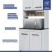 Cozinha Modulada Atenas 10 Portas 3 Gavetas Kaiki Móveis Branco