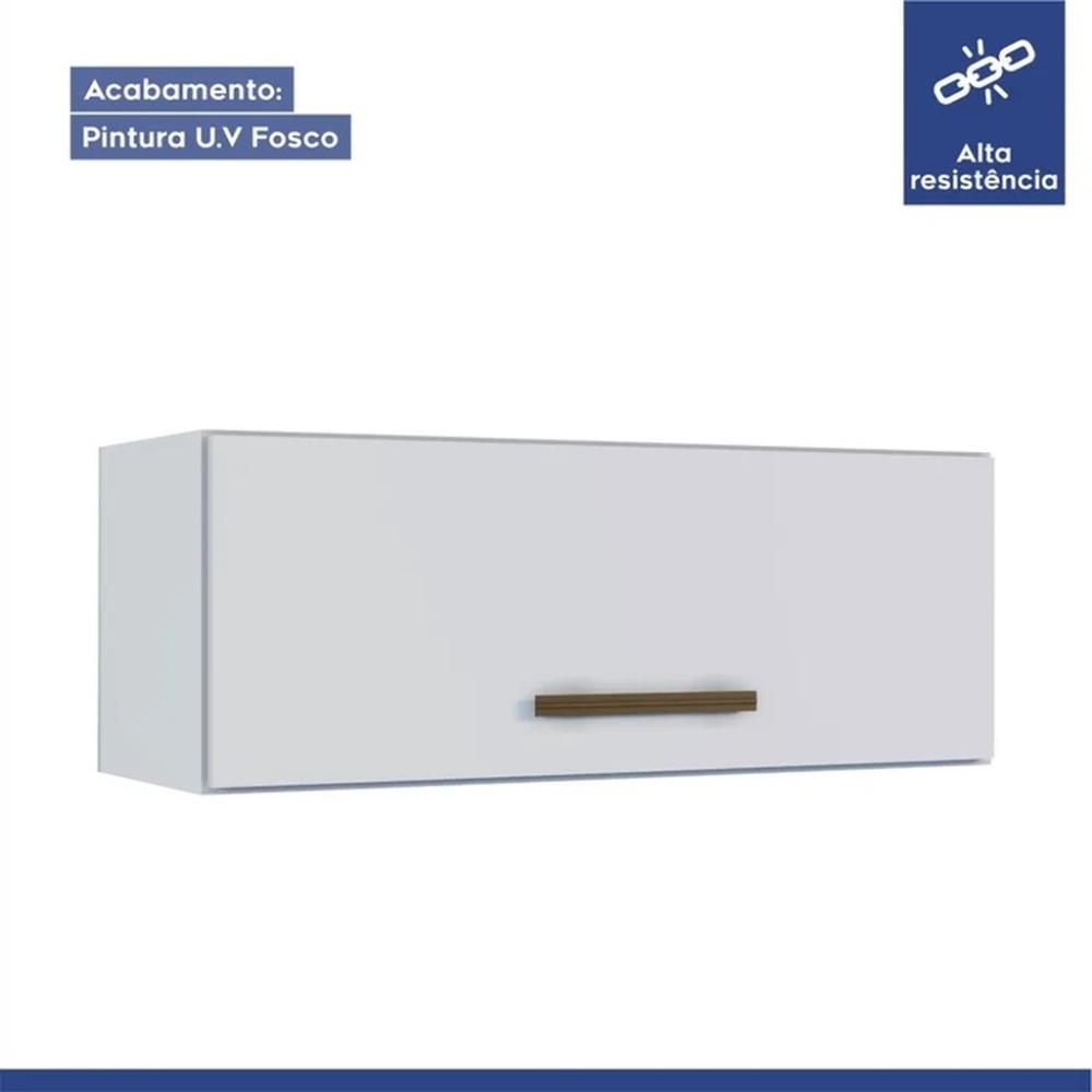 Cozinha Modulada Atenas 10 Portas 3 Gavetas Kaiki Móveis Branco