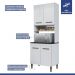 Cozinha Modulada Atenas 10 Portas 3 Gavetas Kaiki Móveis Branco