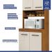 Cozinha Modulada Atenas 10 Portas 3 Gavetas Kaiki Móveis Nature Off White