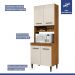 Cozinha Modulada Atenas 10 Portas 3 Gavetas Kaiki Móveis Nature Off White