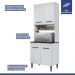 Cozinha Modulada Atenas 14 Portas 3 Gav Kaiki Móveis Branco