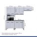 Cozinha Modulada Atenas 9 Portas Kaiki Móveis Branco