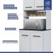 Cozinha Modulada Atenas 9 Portas Kaiki Móveis Branco