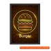 [OUTLET] Quadro Decorativo Burguer Preto