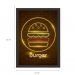 [OUTLET] Quadro Decorativo Burguer Preto