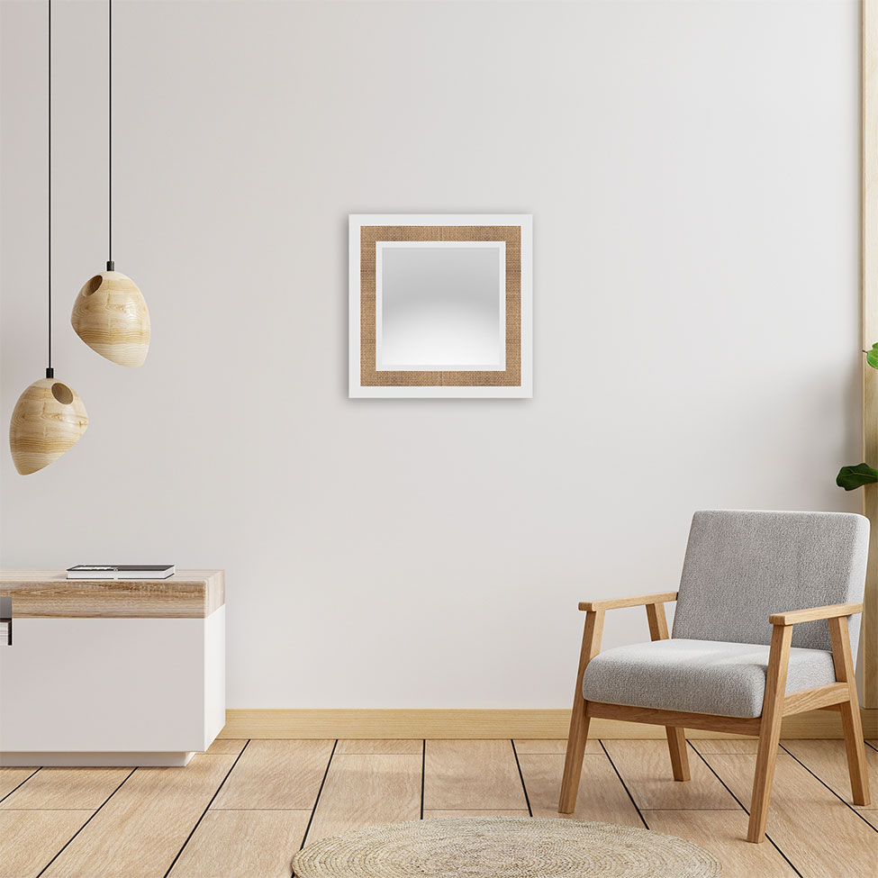 Espelho Decorativo Special Branco 47x47 cm