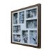 Painel de Fotos Bee Collection 43X43 Rustics 8 Fotos 10x15 Imbuia Kapos