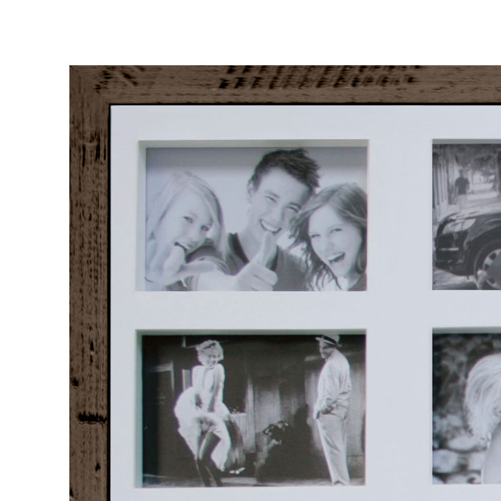 Painel de Fotos Bee Collection 73X93 Rustics 30 Fotos 10X15 Imbuia Kapos