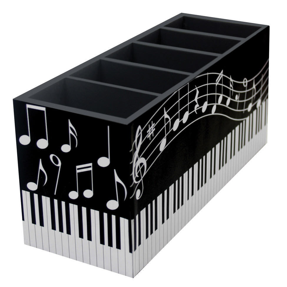 Porta-Controle Music 5 Divisões  10x22x8cm Colorido Kapos