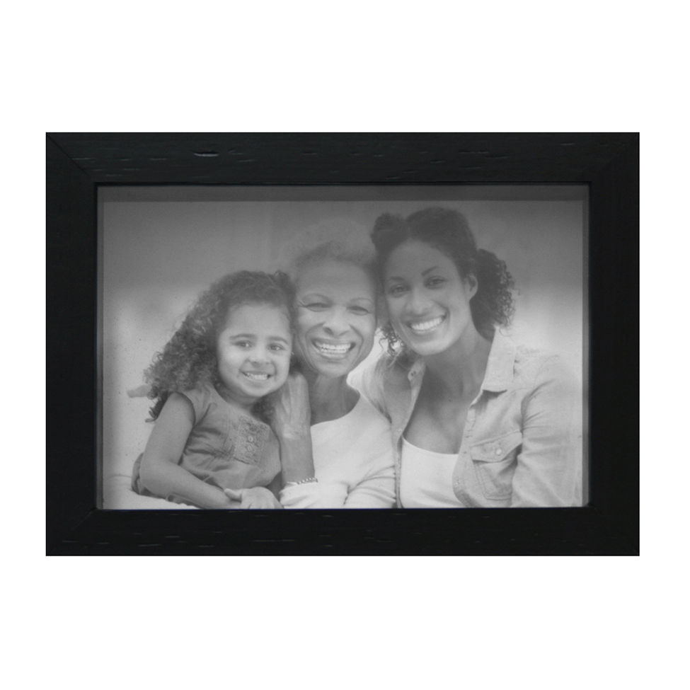 Porta Retrato Caixa Liso 10x15 Preto