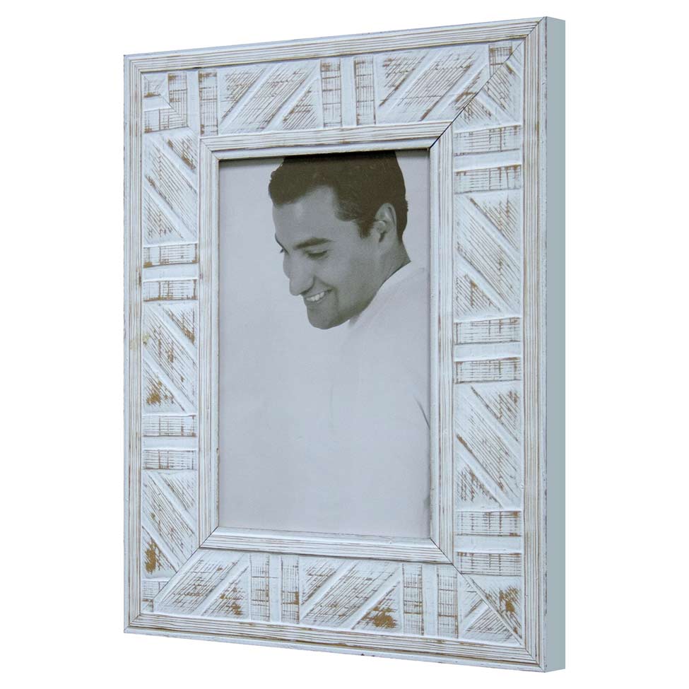 Porta Retrato de Mesa Branco 23x18x1