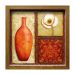 Quadro Caixa Vaso Oriental I Natural 33X33 cm Kapos