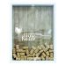 Quadro Porta Rolhas 32x42x4Cm Wine House Branco II