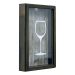 Quadro Taça Porta Rolha 27x17x5 cm Mesclado