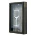 Quadro Taça Porta Rolha 27x17x5 cm Mesclado