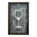 Quadro Taça Porta Rolha 27x17x5 cm Mesclado