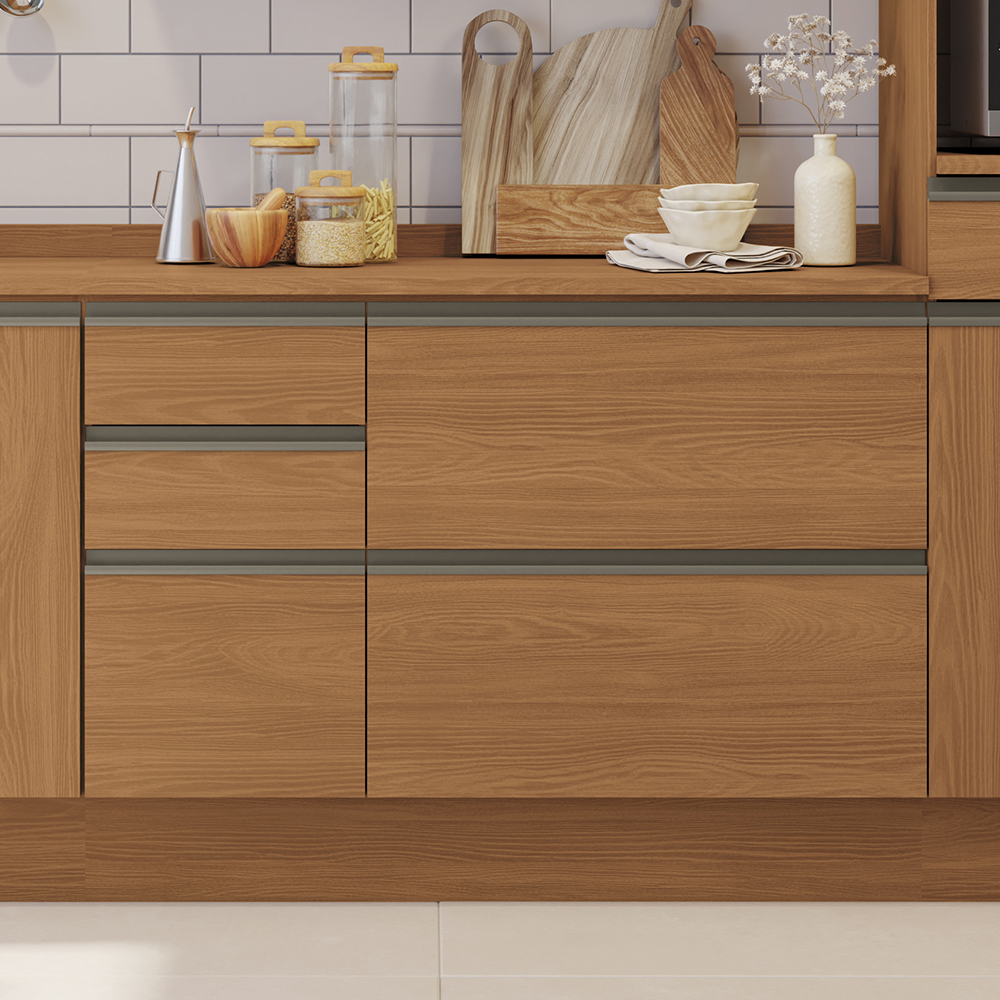  Balcao Com Tampo 1P 4G 120 cm Maxxi G746 Canela Kappesberg