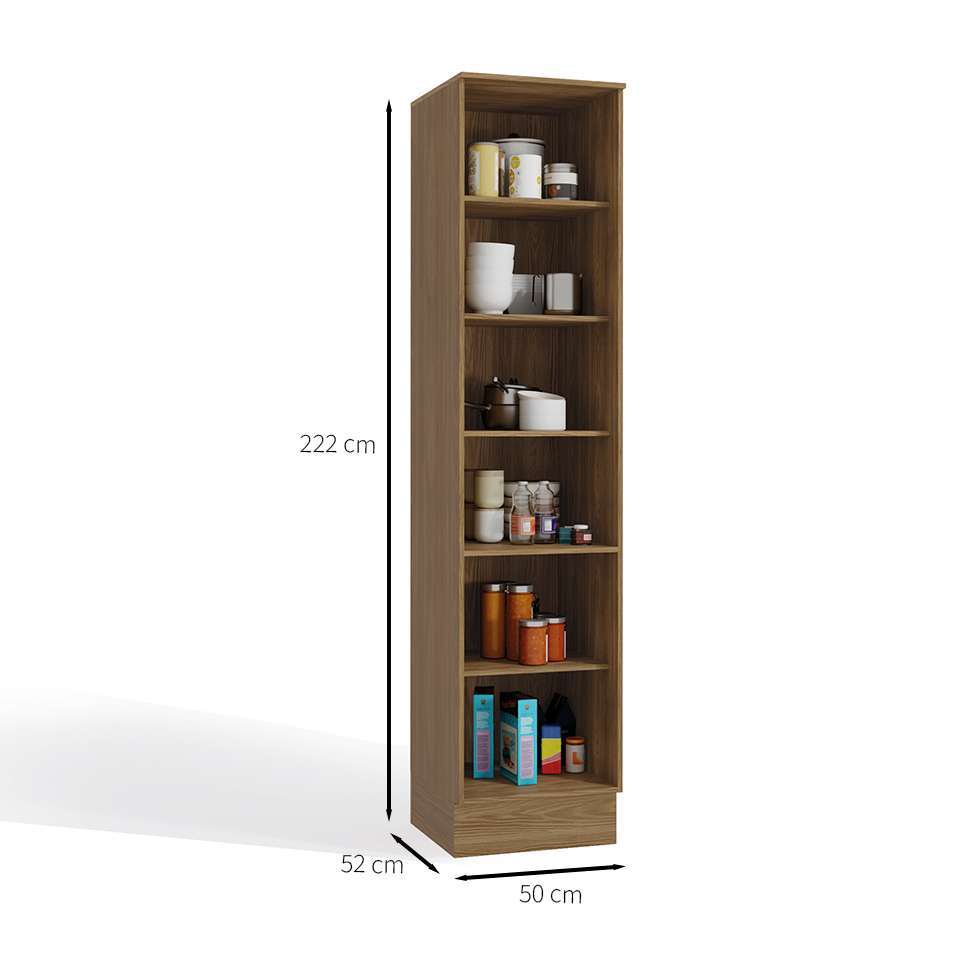 [OUTLET] Paneleiro Botanic com Tela 2 PT Nogueira e Verde Oliva