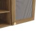 Armário Aéreo Botanic com Tela 2 Portas Nogueira 120 cm
