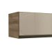 Armário Aéreo Bruges I 1 Porta Nogal 80 cm