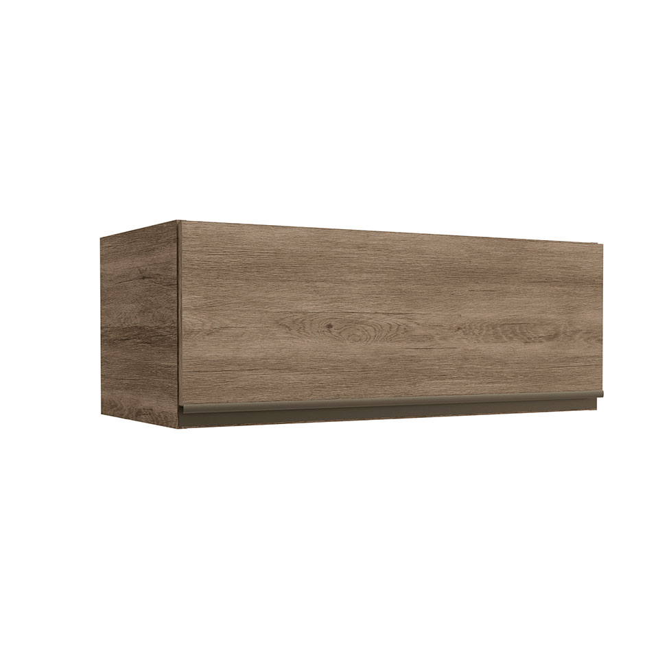 Armário Aéreo Bruges II 1 Porta Nogal 80 cm