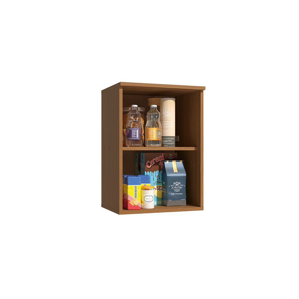 Armário Aéreo Linna 1 Porta Canela 40 cm