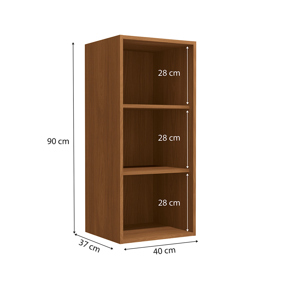 Armário Aéreo Maxxi 1 Porta Canela 40 cm