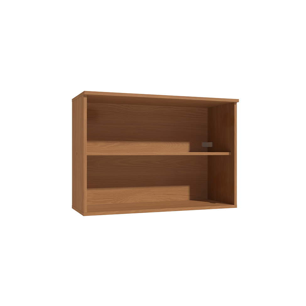 Armário Aéreo com Vidro Linna 2 Portas Canela 80 cm