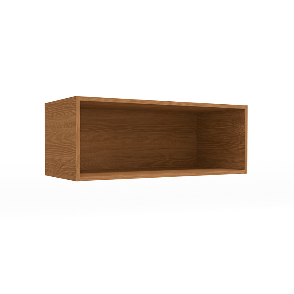 Armário Aéreo com Vidro Maxxi 1 Porta Canela