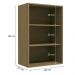 Armario Aereo 1 Porta Vidro 60 cm MDP Maxxi G763 Nogal Kappesberg