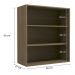 Armario Aereo 2 Portas 80 cm MDP Maxxi G764 Nogal Kappesberg